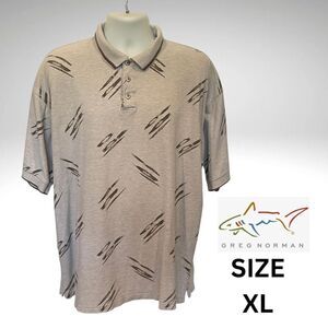 Greg Norman Collection Men's Beige Polo Shirt, Size XL